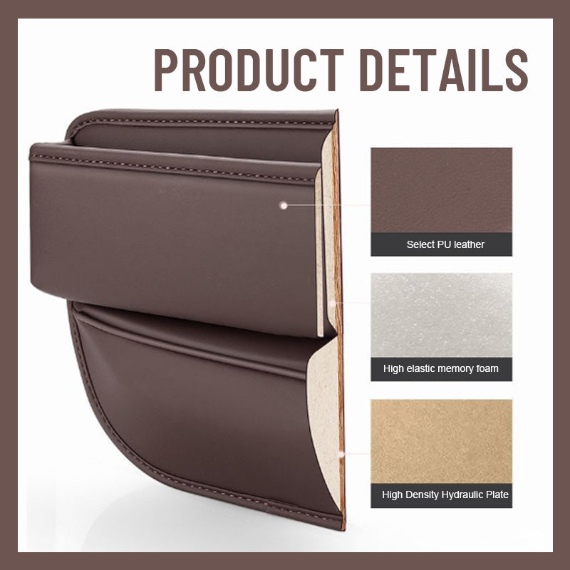 Storage box for car seat gaps