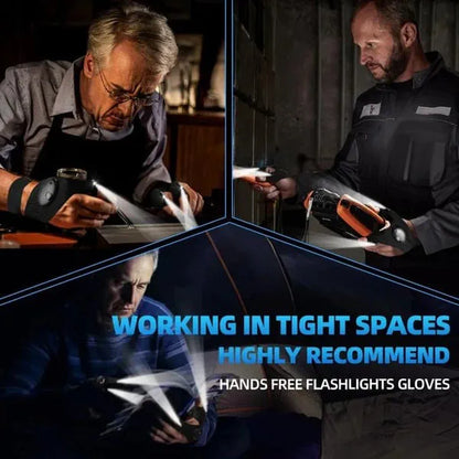 🔥HOT SALE NOW 49% OFF🔥Hands-Free LED Half Finger Gloves