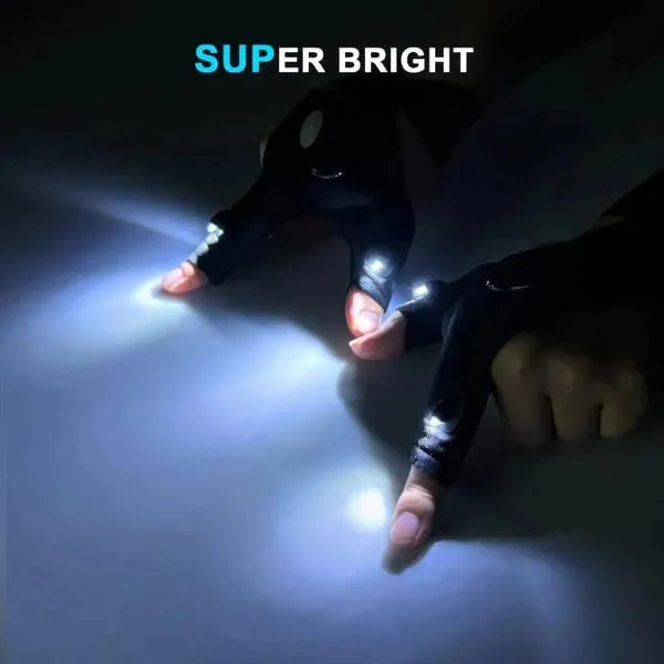 🔥HOT SALE NOW 49% OFF🔥Hands-Free LED Half Finger Gloves