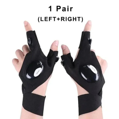 🔥HOT SALE NOW 49% OFF🔥Hands-Free LED Half Finger Gloves