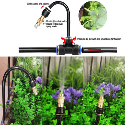 Drip   Irrigation   Kit   with   360°   Flexible   Hose